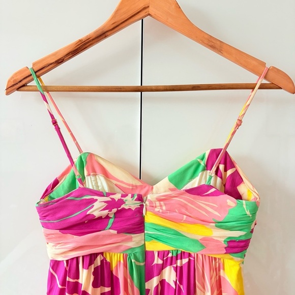 Shoshanna Tropical Print Silk Maxi Dress - Picture 5 of 13